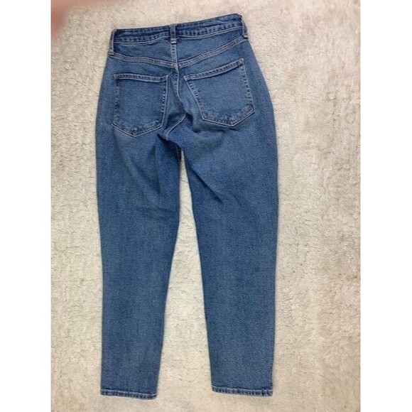 Old Navy Size 0 Womens Jeans High Rise Curvy Straight Stretch Med Wash - Picture 3 of 4